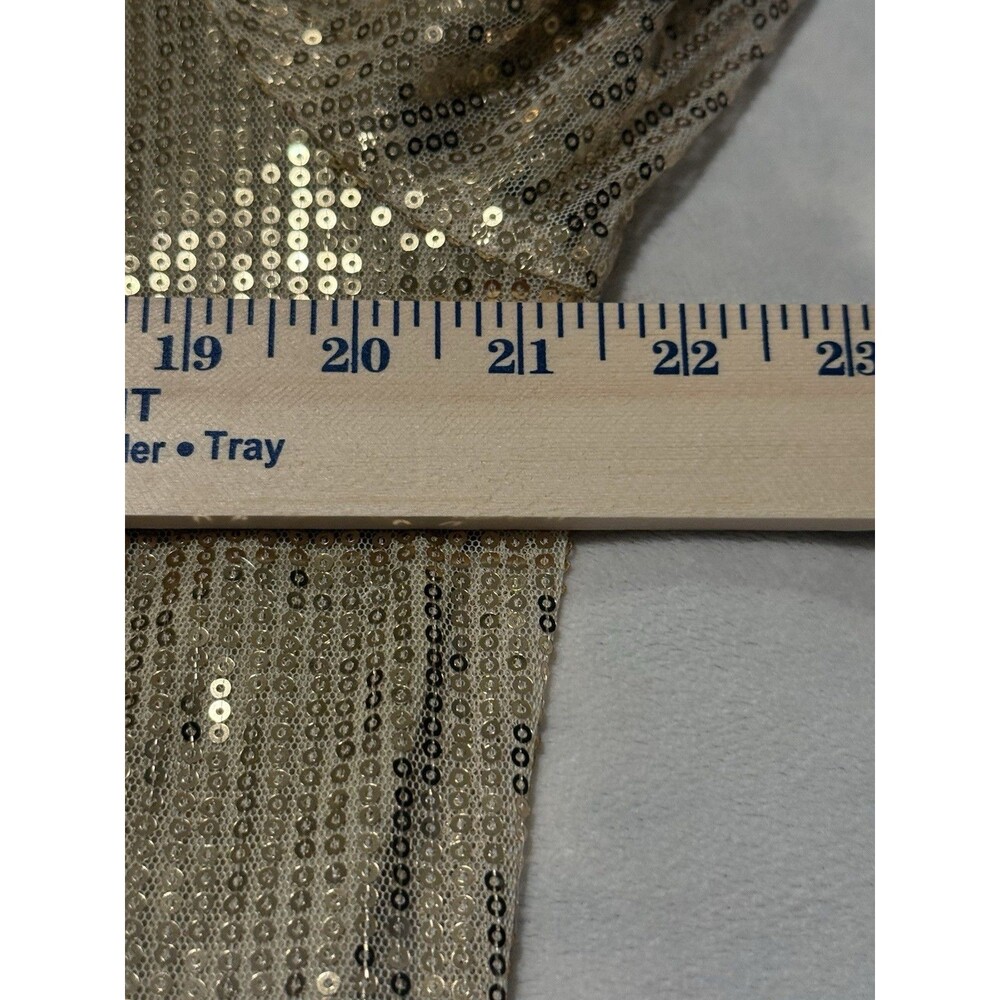 Carole Christian Gold sequin Blazer With Pockets Medium 100% Polyester - Picture 9 of 9